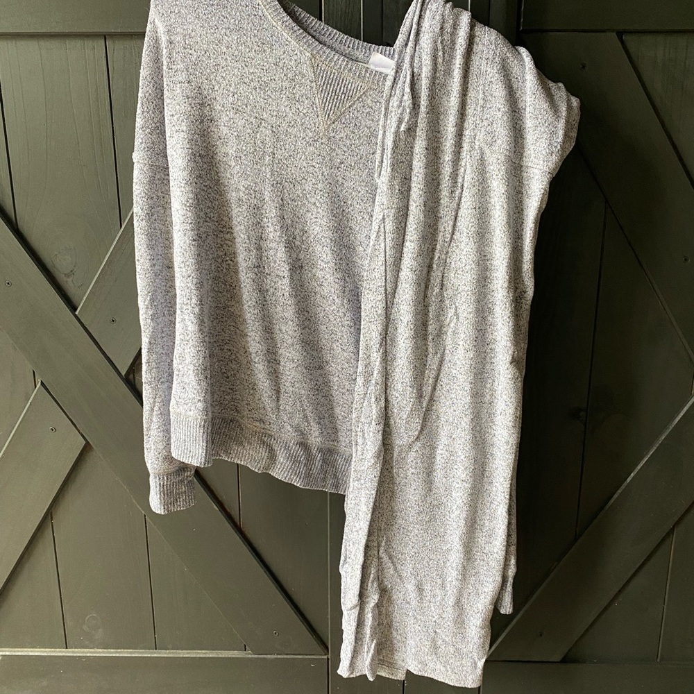 Women’s Gray Two Piece Cozy Lounge Set